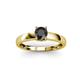 3 - Ilone Black Diamond Solitaire Engagement Ring 