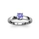 3 - Ilone Tanzanite Solitaire Engagement Ring 