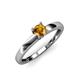 4 - Ilone Citrine Solitaire Engagement Ring 
