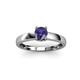 3 - Ilone Iolite Solitaire Engagement Ring 