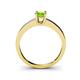 5 - Ilone Peridot Solitaire Engagement Ring 