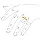 6 - Ilone Lab Created Yellow Sapphire Solitaire Engagement Ring 
