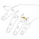 6 - Ilone Lab Created Yellow Sapphire Solitaire Engagement Ring 