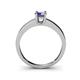5 - Ilone Iolite Solitaire Engagement Ring 
