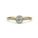 1 - Lore Diamond Halo Bridal Set Ring 