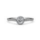 1 - Lore Diamond Halo Bridal Set Ring 