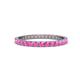1 - Audrey 2.00 mm Pink Sapphire U Prong Eternity Band 