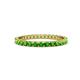 1 - Audrey 2.00 mm Green Garnet U Prong Eternity Band 