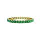 1 - Audrey 2.00 mm Emerald U Prong Eternity Band 
