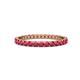 1 - Audrey 2.00 mm Ruby U Prong Eternity Band 