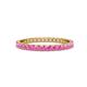 1 - Audrey 2.00 mm Pink Sapphire U Prong Eternity Band 