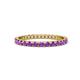 1 - Audrey 2.00 mm Amethyst U Prong Eternity Band 