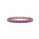 1 - Audrey 2.00 mm Amethyst U Prong Eternity Band 