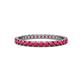 1 - Audrey 2.00 mm Ruby U Prong Eternity Band 