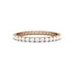 1 - Audrey 2.00 mm White Sapphire U Prong Eternity Band 