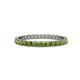 1 - Audrey 2.00 mm Peridot U Prong Eternity Band 