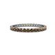 1 - Audrey 2.00 mm Smoky Quartz U Prong Eternity Band 