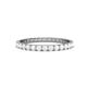 1 - Audrey 2.00 mm White Sapphire U Prong Eternity Band 