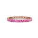 1 - Audrey 2.40 mm Pink Sapphire U Prong Eternity Band 