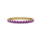 1 - Audrey 2.40 mm Amethyst U Prong Eternity Band 