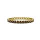 1 - Audrey 2.40 mm Smoky Quartz U Prong Eternity Band 