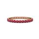 1 - Audrey 2.40 mm Ruby U Prong Eternity Band 