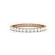 1 - Audrey 2.40 mm White Sapphire U Prong Eternity Band 