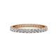 1 - Audrey 2.40 mm Diamond U Prong Eternity Band 