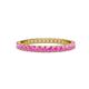 1 - Audrey 2.40 mm Pink Sapphire U Prong Eternity Band 