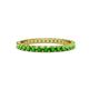1 - Audrey 2.40 mm Green Garnet U Prong Eternity Band 