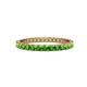 1 - Audrey 2.40 mm Green Garnet U Prong Eternity Band 