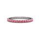 1 - Audrey 2.40 mm Pink Tourmaline U Prong Eternity Band 
