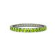 1 - Audrey 2.40 mm Peridot U Prong Eternity Band 