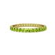 1 - Audrey 2.40 mm Peridot U Prong Eternity Band 