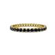 1 - Audrey 2.40 mm Black Diamond U Prong Eternity Band 