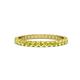 1 - Audrey 2.40 mm Yellow Diamond U Prong Eternity Band 