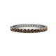 1 - Audrey 2.40 mm Smoky Quartz U Prong Eternity Band 