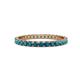 1 - Audrey 2.40 mm London Blue Topaz U Prong Eternity Band 