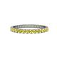 1 - Audrey 2.40 mm Yellow Sapphire U Prong Eternity Band 