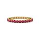 1 - Audrey 2.40 mm Ruby U Prong Eternity Band 