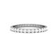 1 - Audrey 2.40 mm White Sapphire U Prong Eternity Band 
