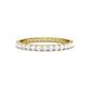 1 - Audrey 2.40 mm White Sapphire U Prong Eternity Band 