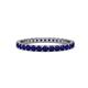 1 - Audrey 2.40 mm Blue Sapphire U Prong Eternity Band 