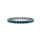 1 - Audrey 2.40 mm Blue Diamond U Prong Eternity Band 