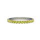 1 - Audrey 2.40 mm Yellow Diamond U Prong Eternity Band 