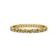 1 - Audrey 2.00 mm Citrine and Diamond U Prong Eternity Band 