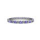 1 - Audrey 2.00 mm Tanzanite and Diamond Eternity Band 