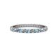 1 - Audrey 2.00 mm Aquamarine and Diamond Eternity Band 