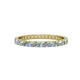 1 - Audrey 2.00 mm Aquamarine and Diamond Eternity Band 