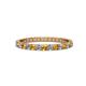 1 - Audrey 2.00 mm Citrine and Diamond Eternity Band 
